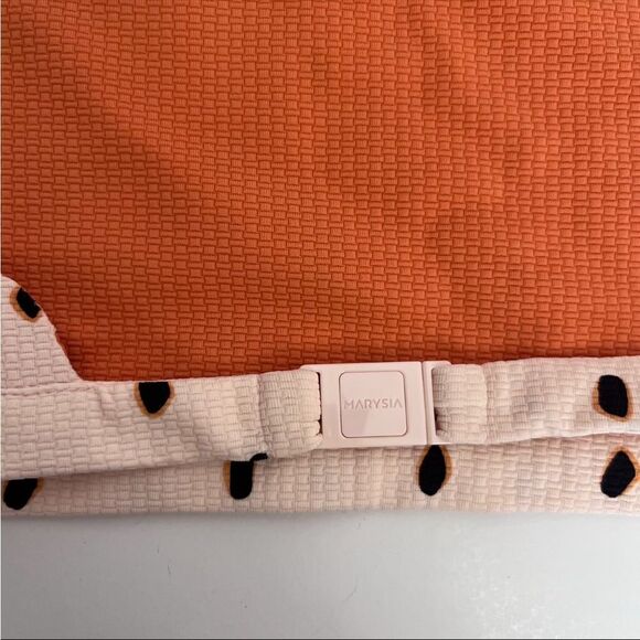 MARYSIA SWIM Mott Bikini Top in Pink, Black & Terracotta Size M - Picture 5 of 8